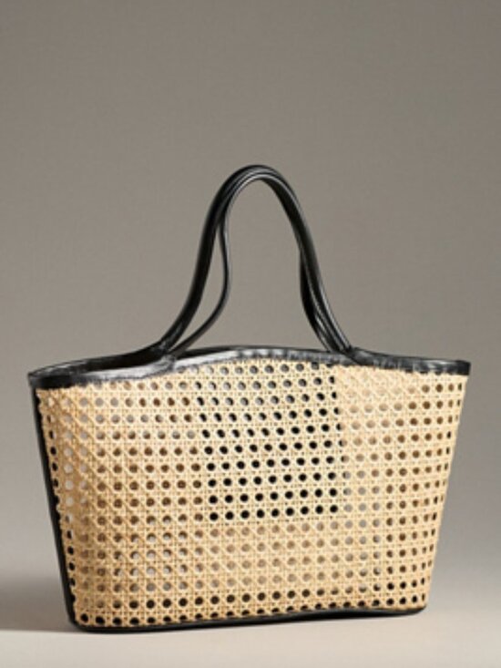 Bembien Handbags - Bembien Odette Rattan Tote NWT